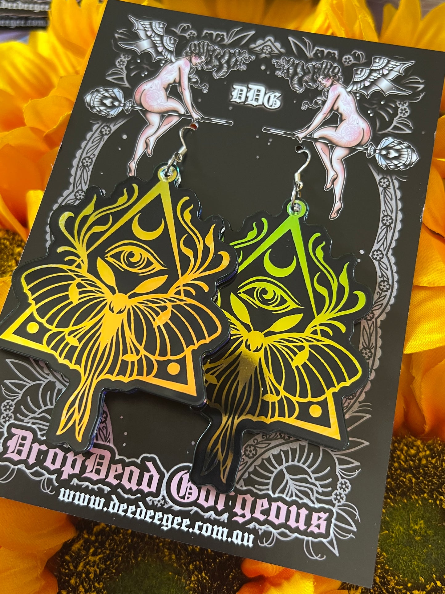 DARK TRANSFORMATION Holographic Earring Set
