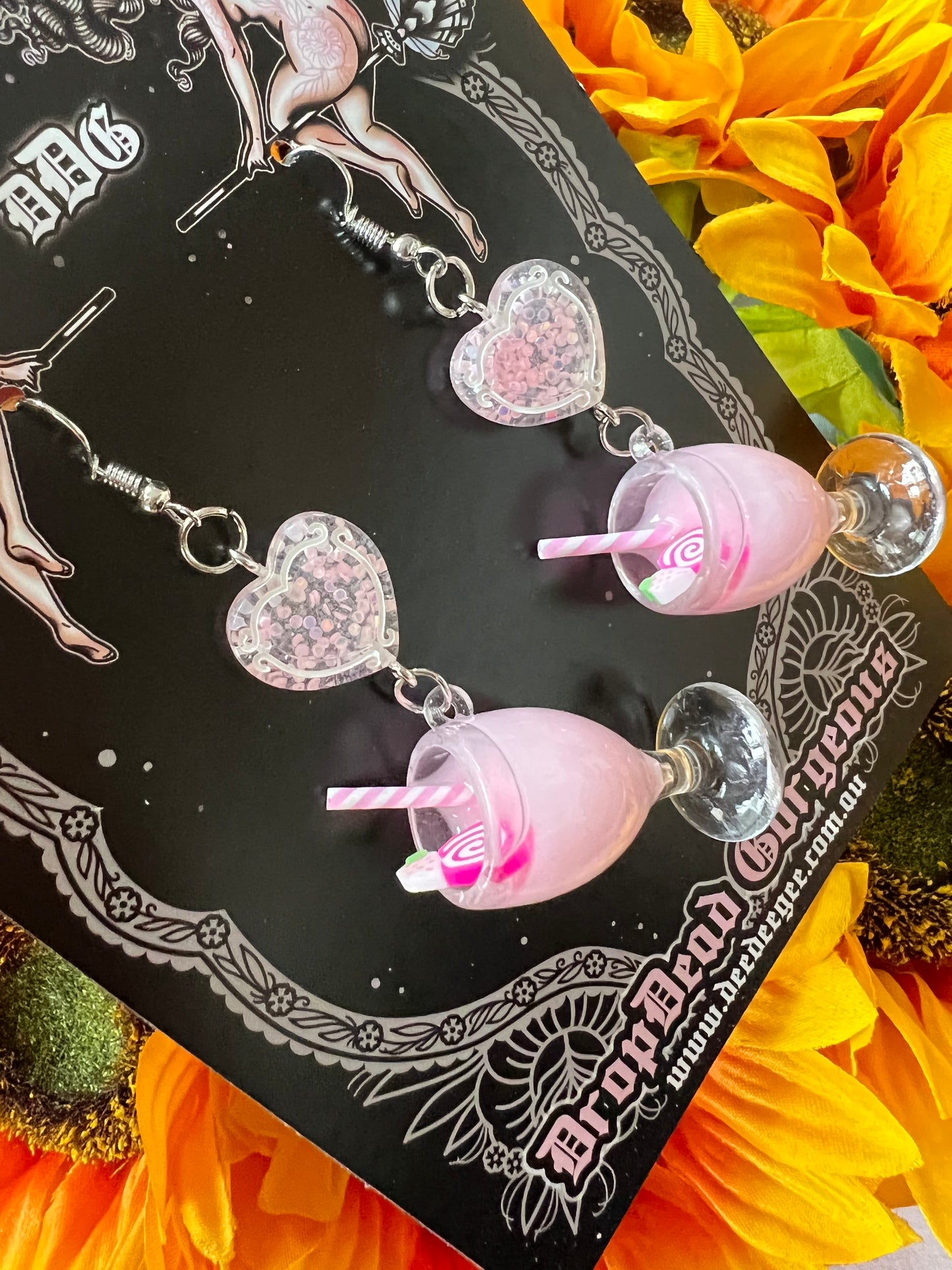 PINK DRINK - Charm Earrings