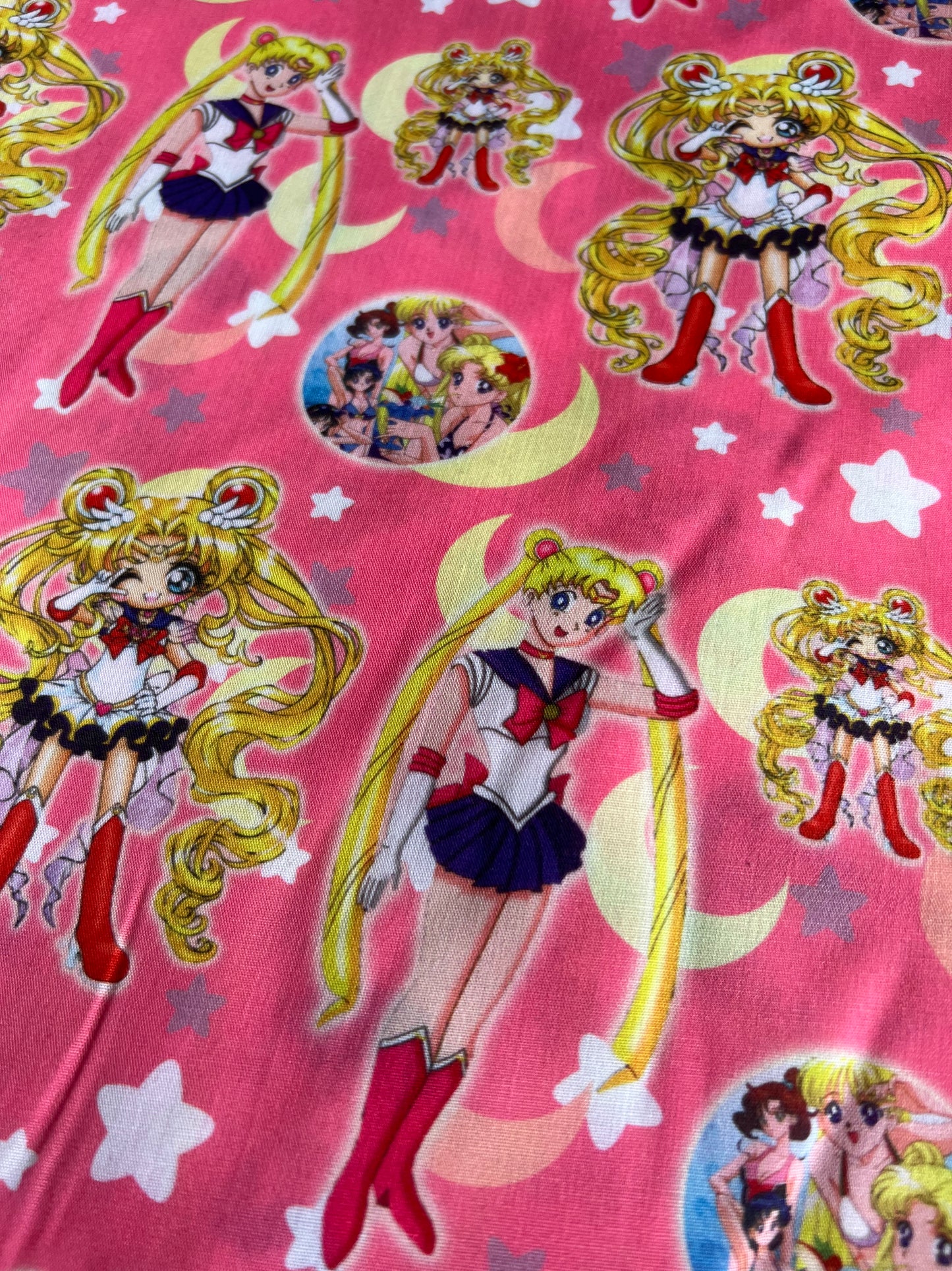 FIGHT EVIL WIN LOVE - Polycotton Fabric from Japan