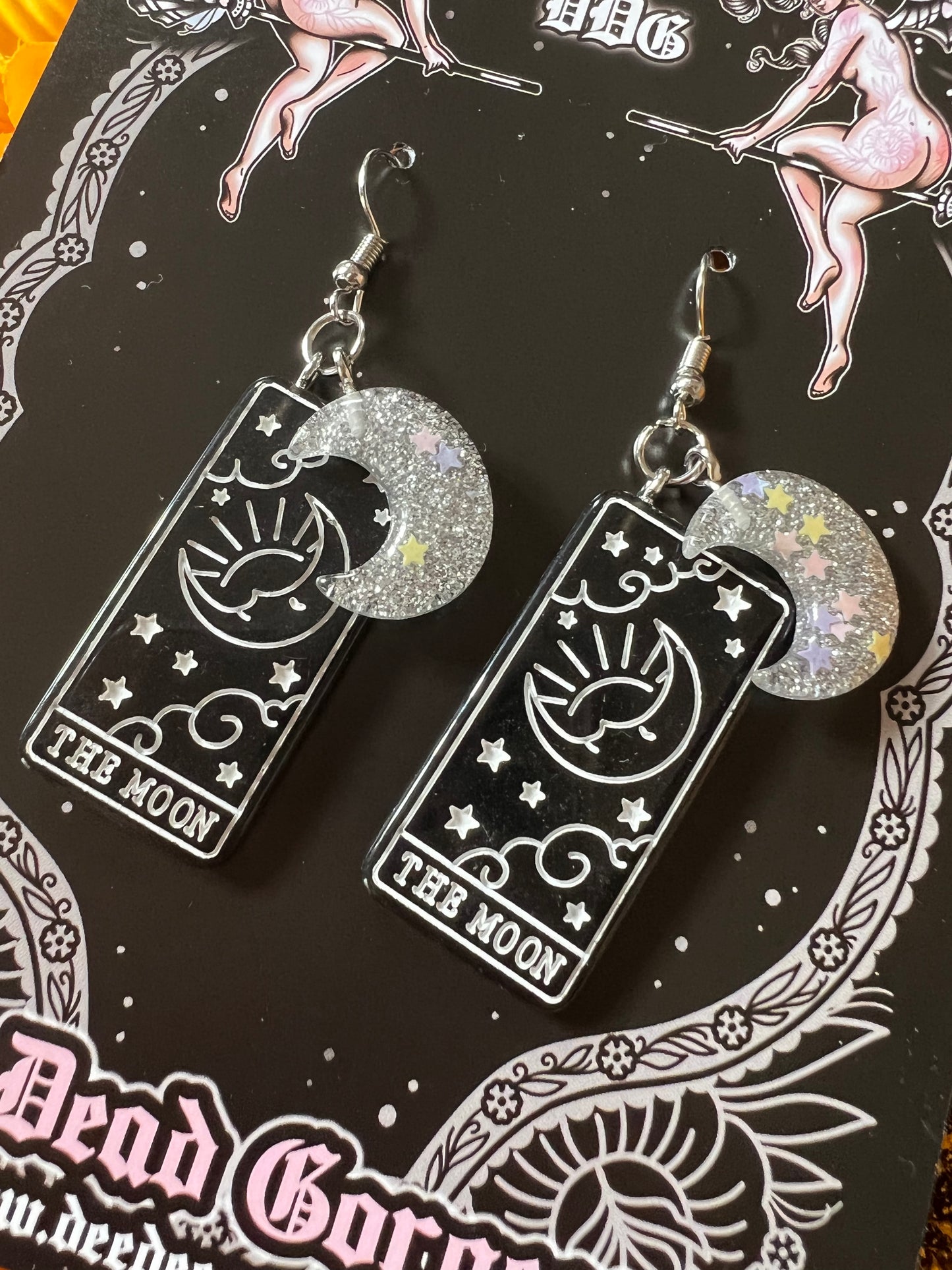 THE MOON - Tarot Charm Earrings