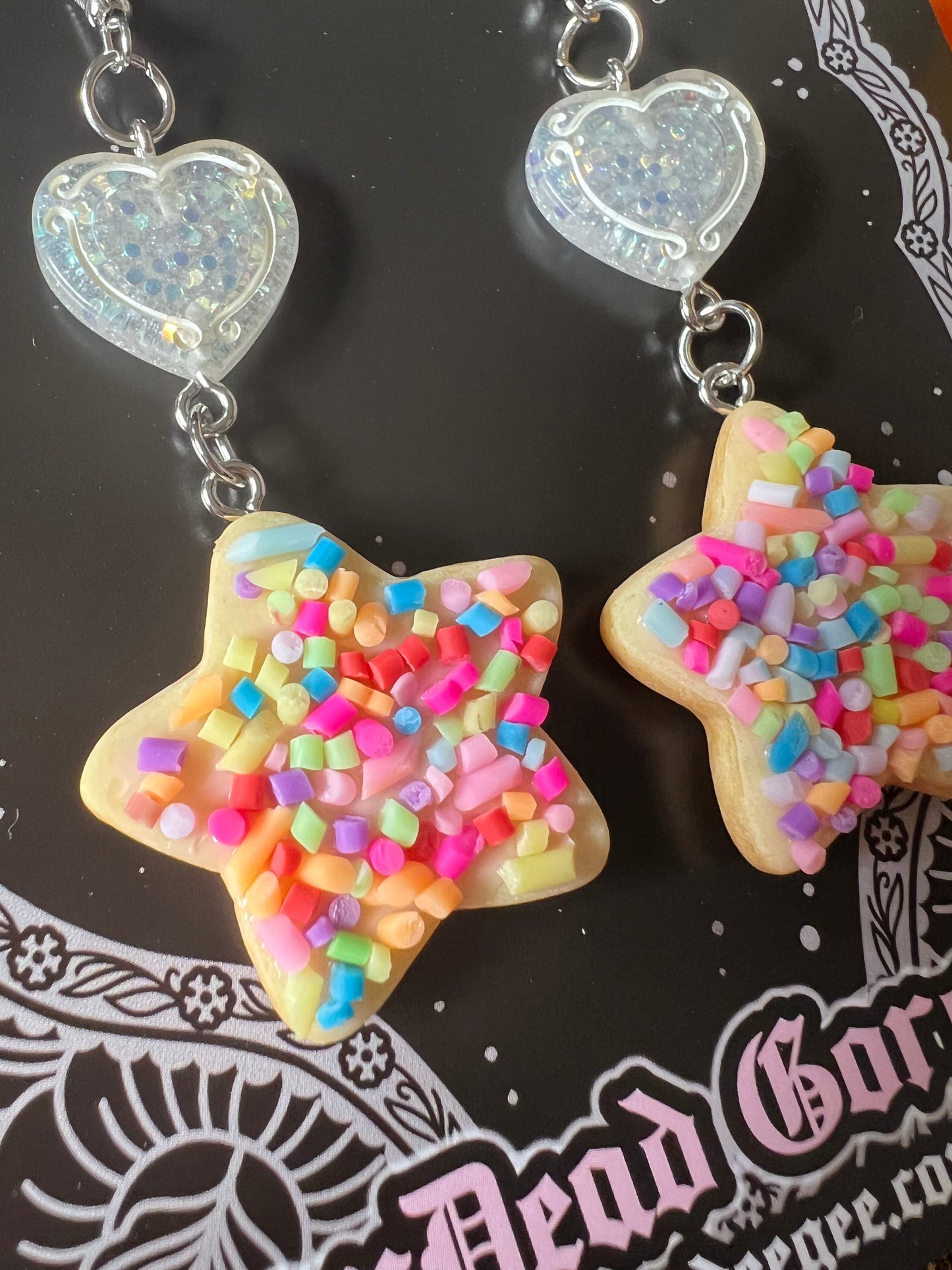 TOTALLY BAKED - Star Cookie Charm Earrings