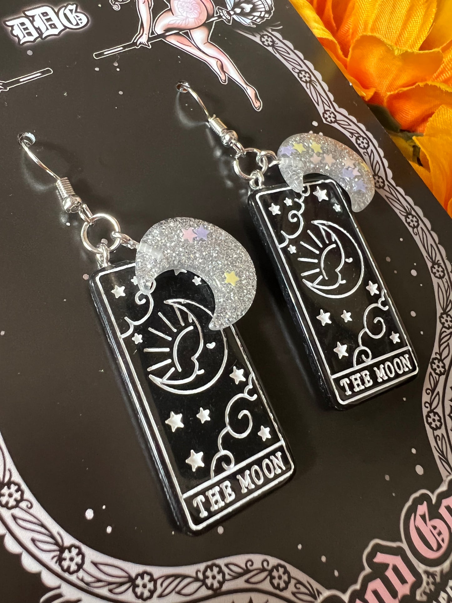 THE MOON - Tarot Charm Earrings