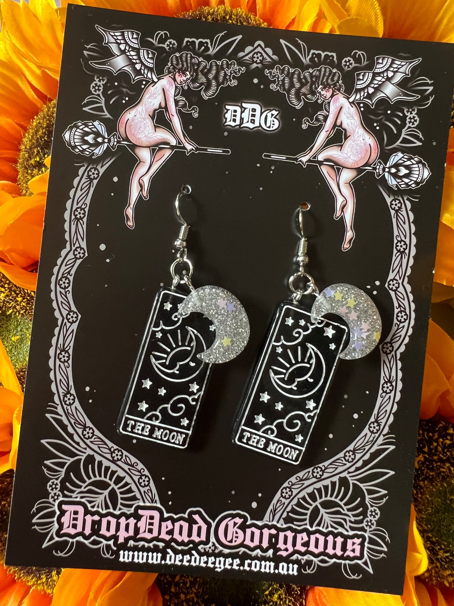 THE MOON - Tarot Charm Earrings