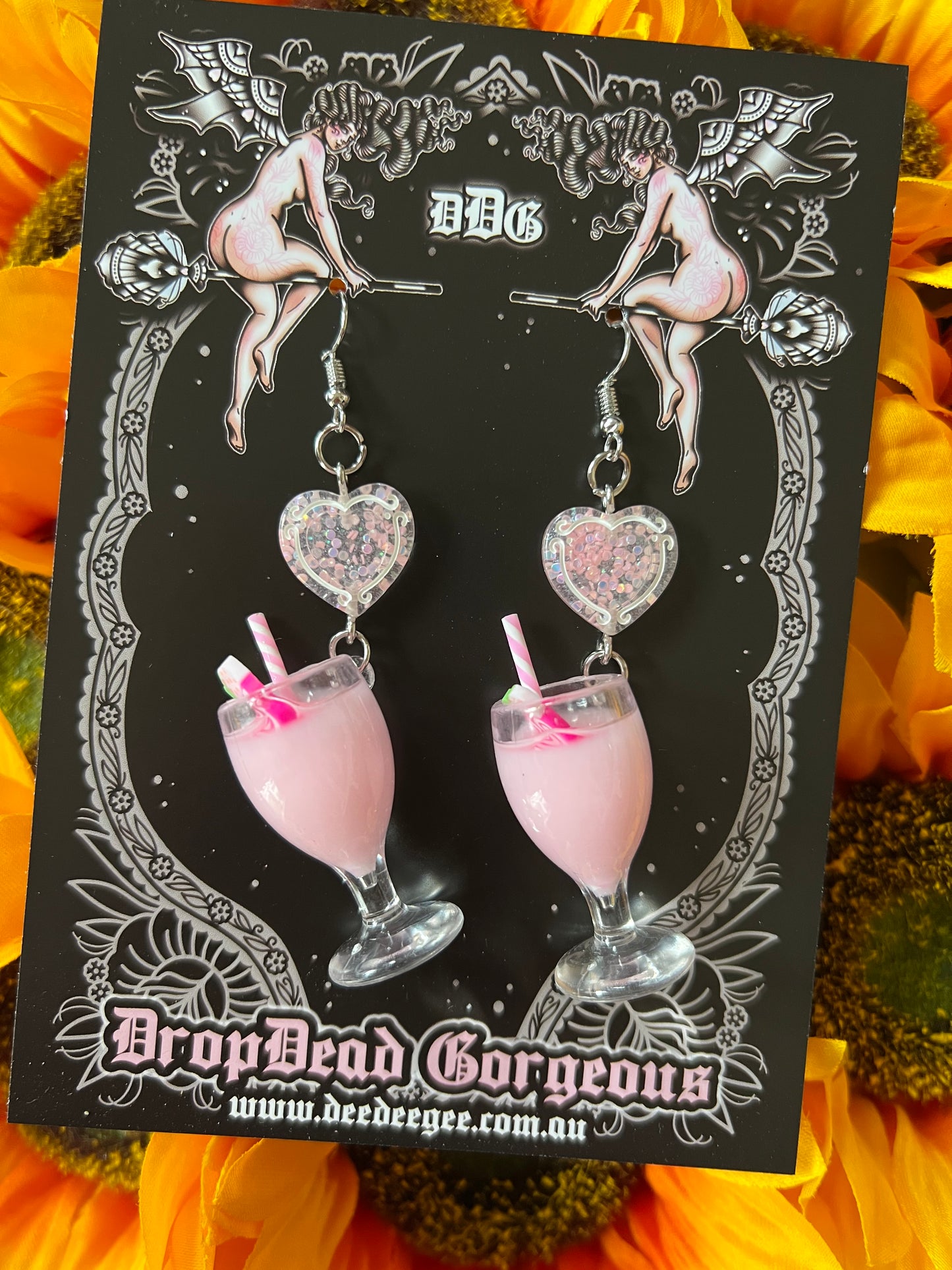 PINK DRINK - Charm Earrings