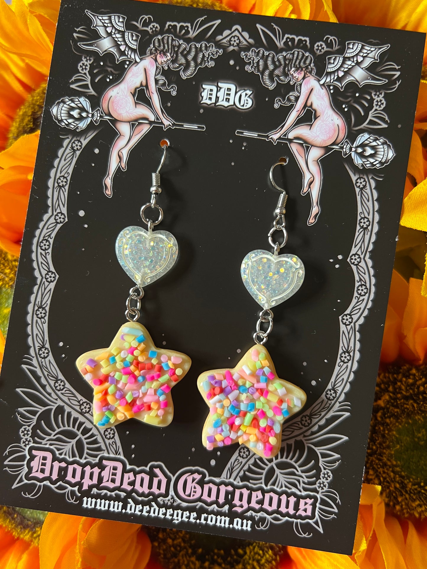 TOTALLY BAKED - Star Cookie Charm Earrings