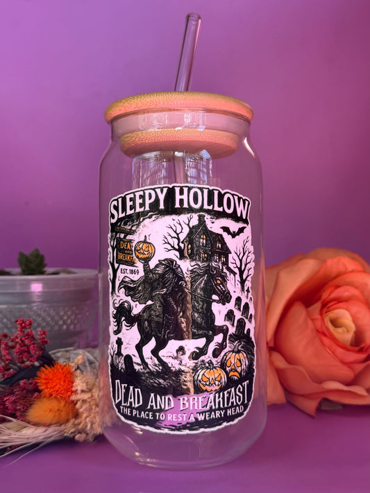 SLEEPY HOLLOW - Glass Latte Drink Cup