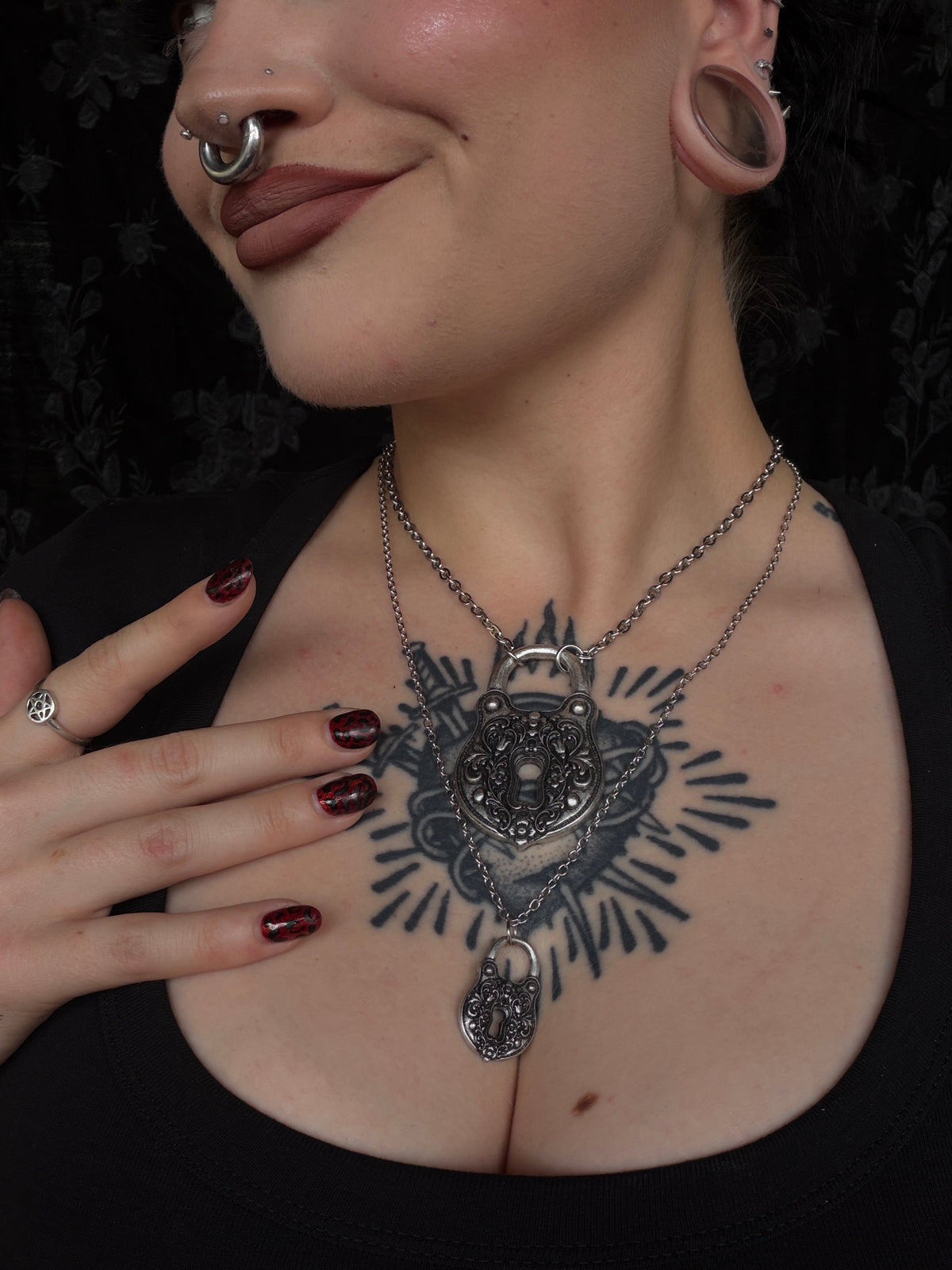 CELLAR DOOR PADLOCK - Mother of Hades Padlock Necklace