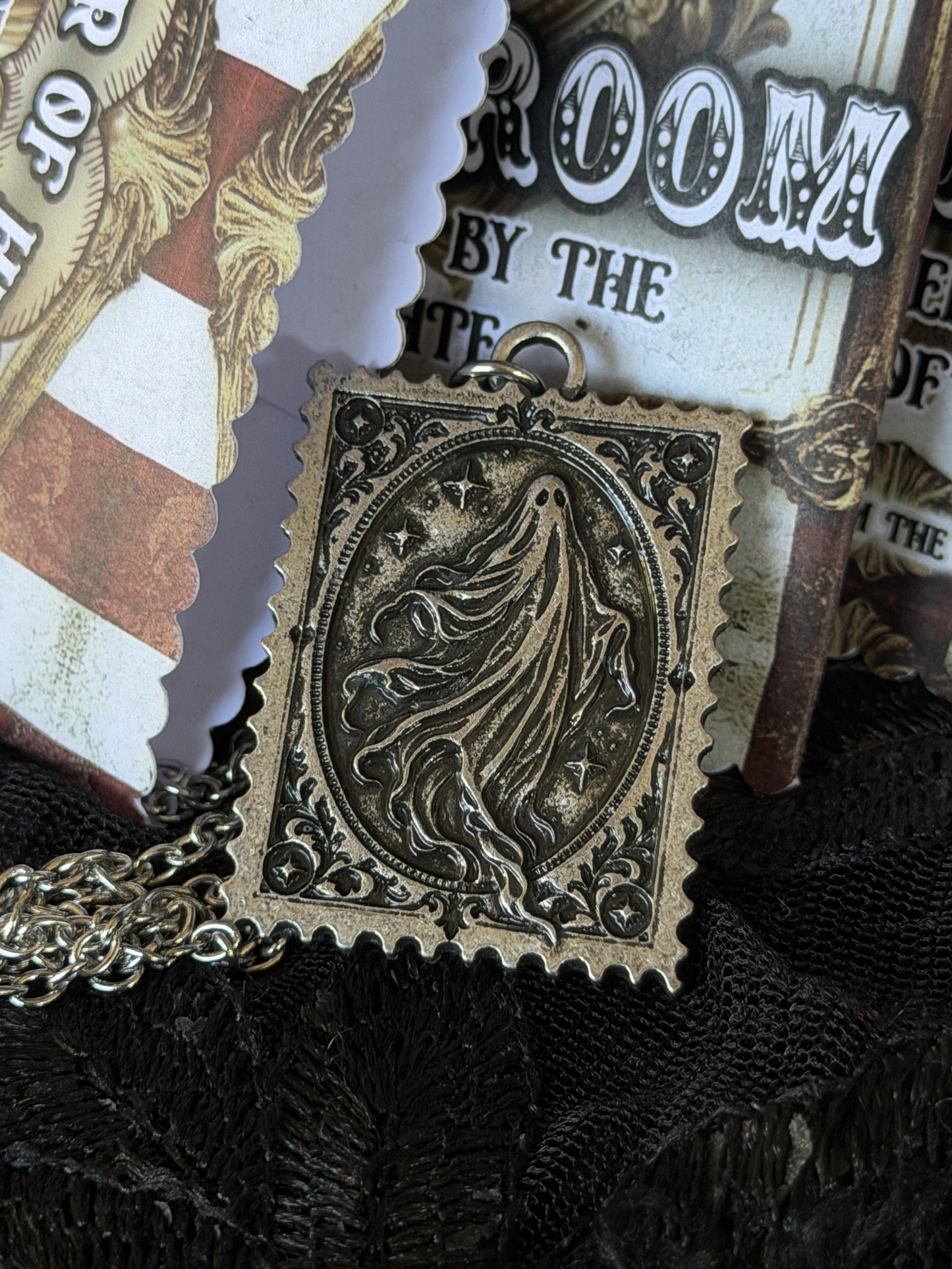 MESSAGES FROM THE OTHER SIDE - Mother of Hades Ghost Stamp Necklace