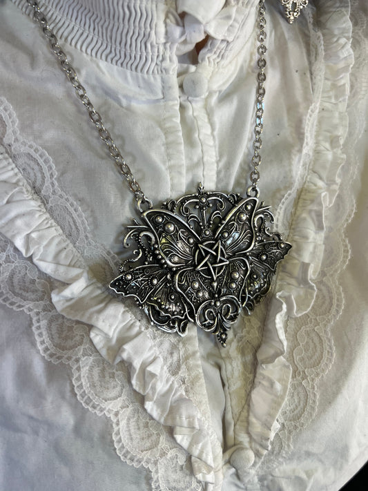 DARK FAE  - Mother of Hades Cast Butterfly Necklace