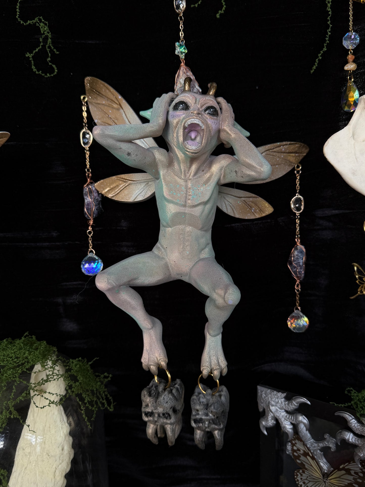 FREYA - Fluorite Moon Tooth Fairy Creature