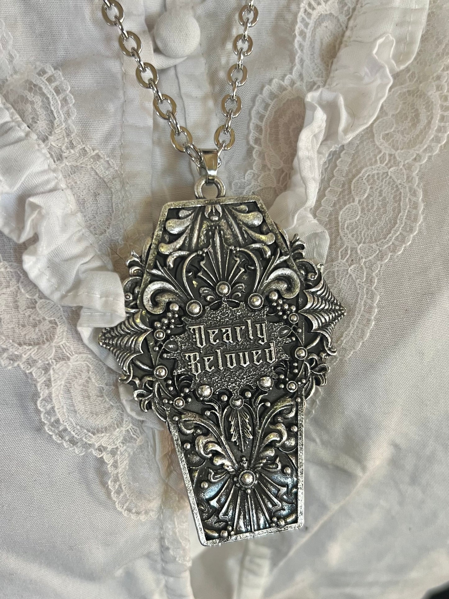 DEARLY BELOVED  - Mother of Hades Cast Coffin Necklace