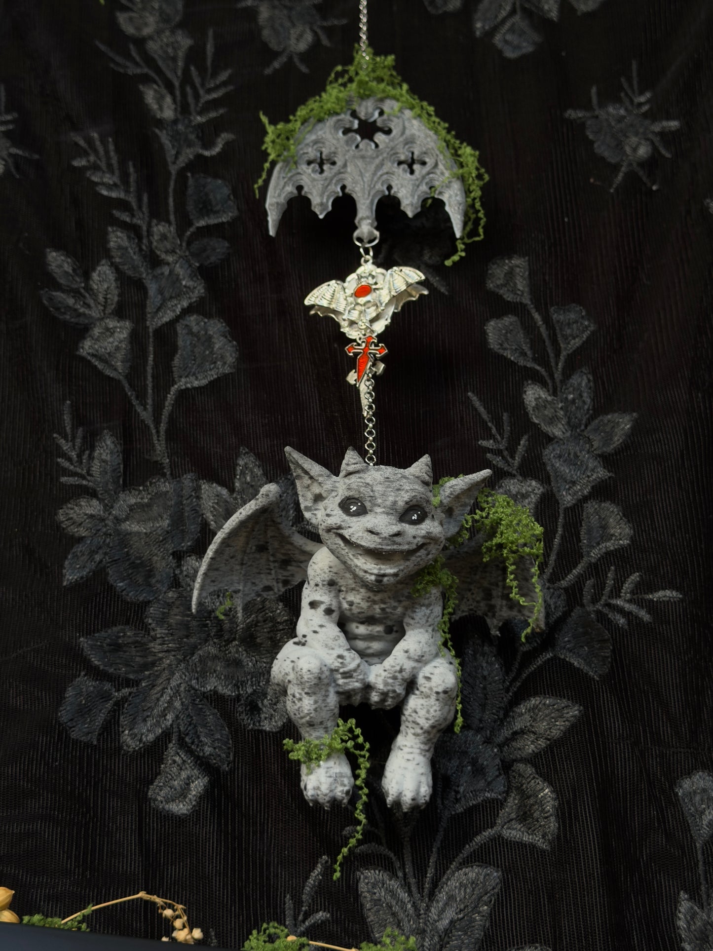 GARGOYLE - Mossy Creature Hanging