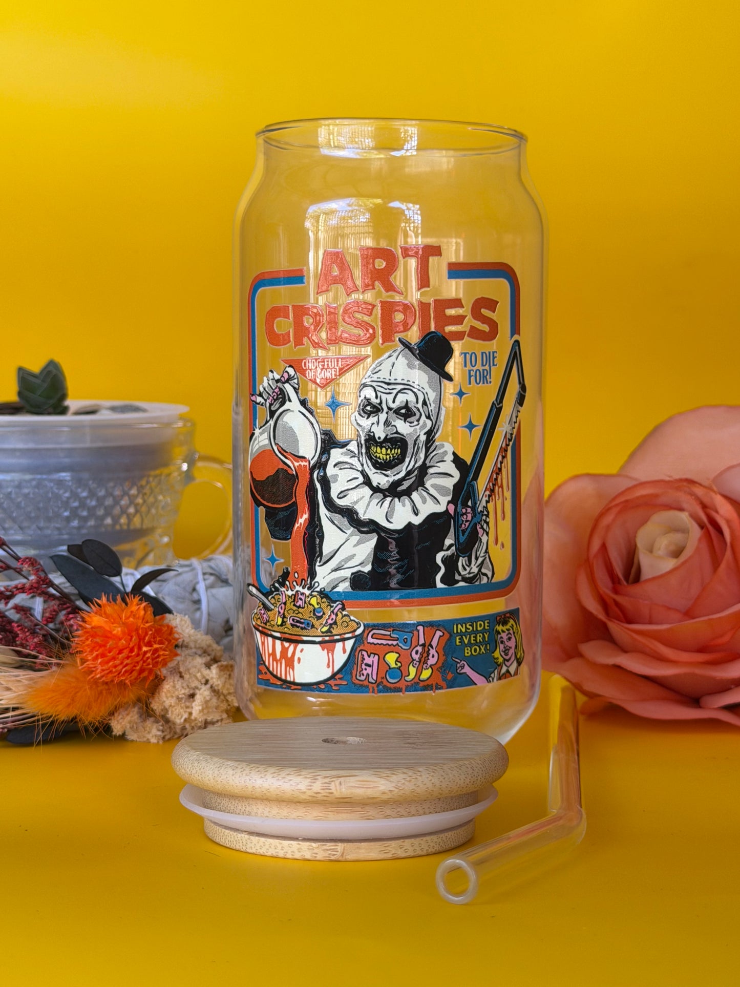 ART CRISPIES - Glass Latte Drink Cup