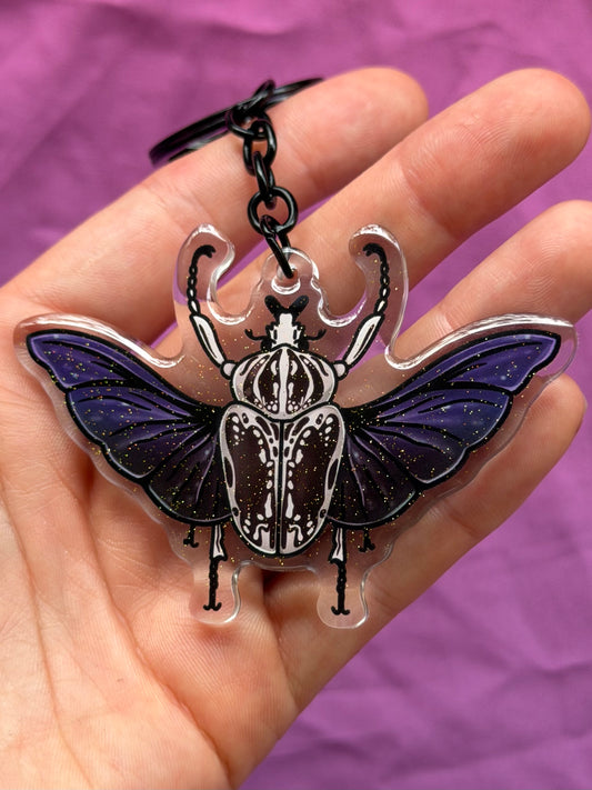 GOLIATH BEETLE - Drop Dead Gorgeous Sparkle Keychain