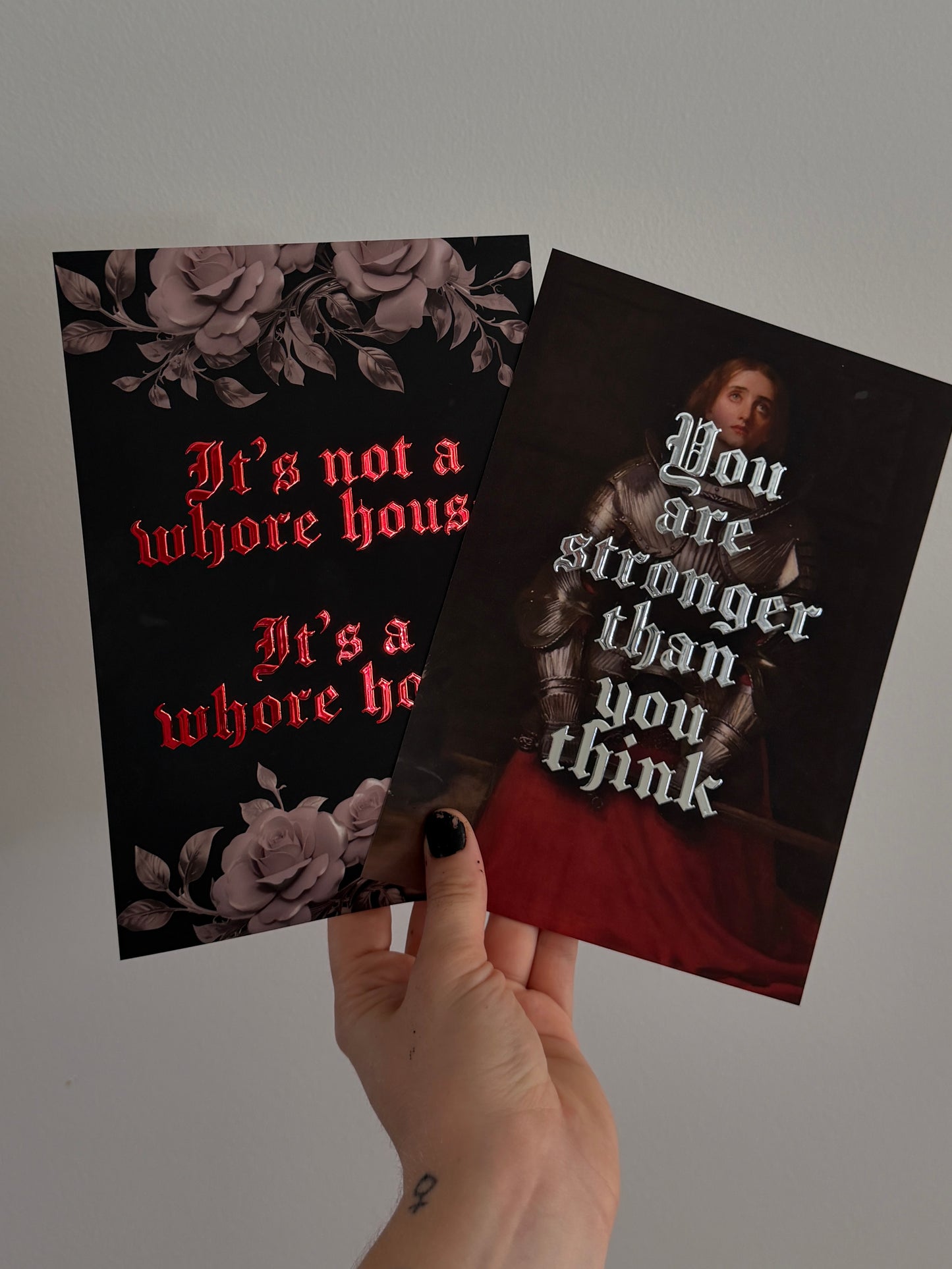 IT’S A WHORE HOME - A5 Satin Holographic print