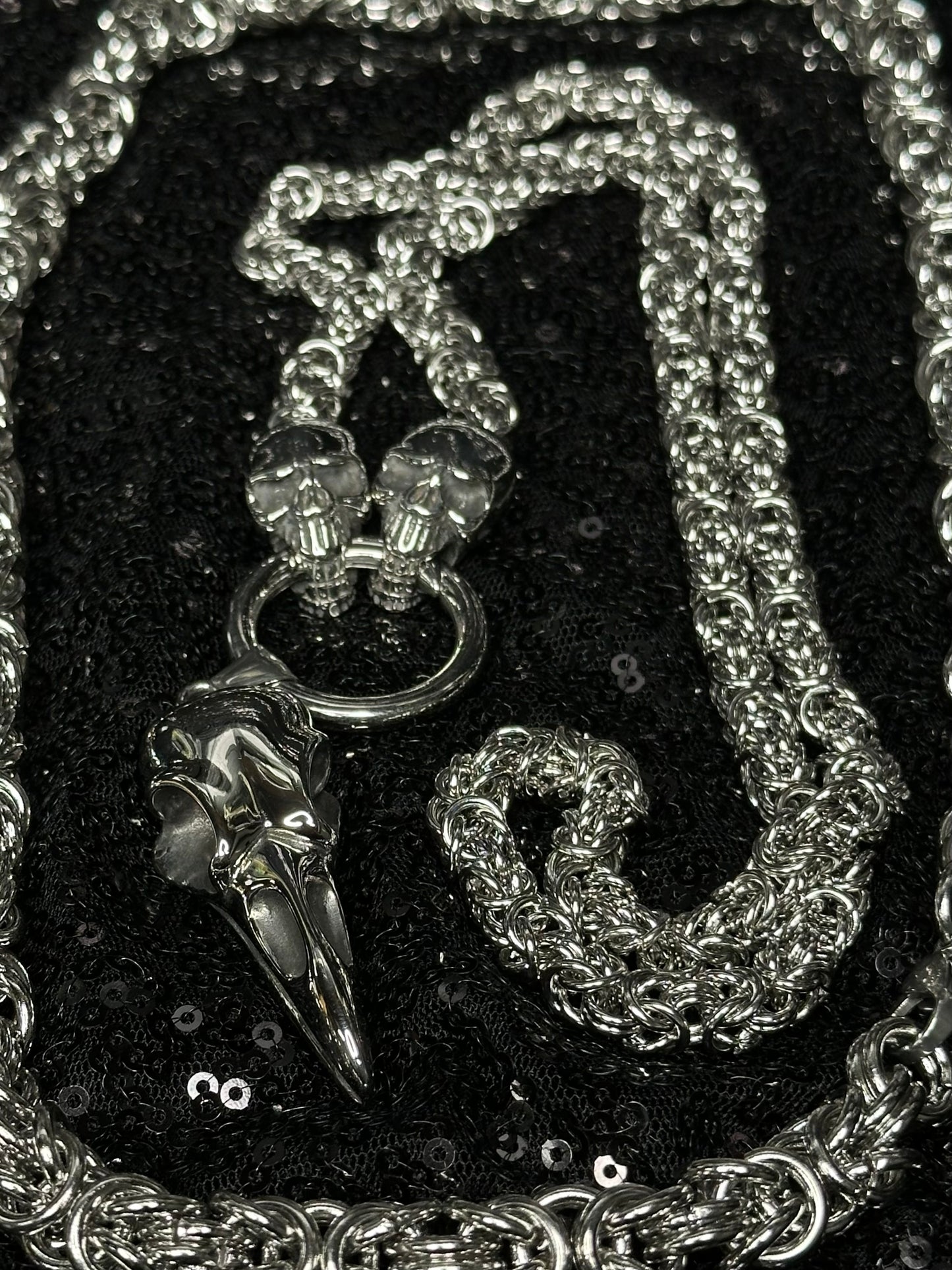 SKULL & BONES Mother of Hades Chainmail Necklace