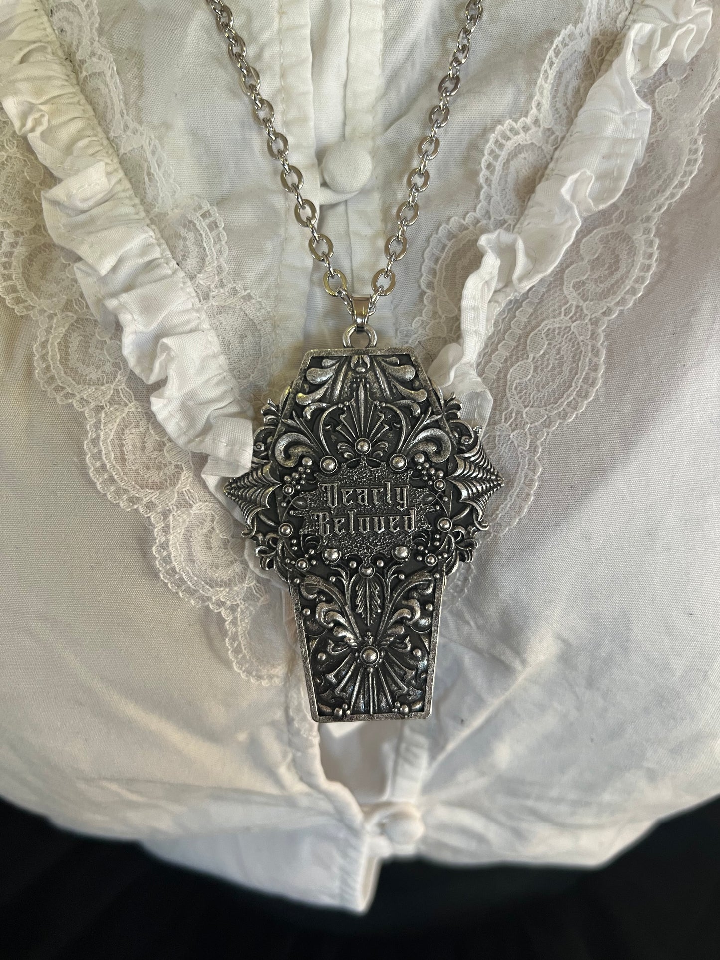 DEARLY BELOVED  - Mother of Hades Cast Coffin Necklace