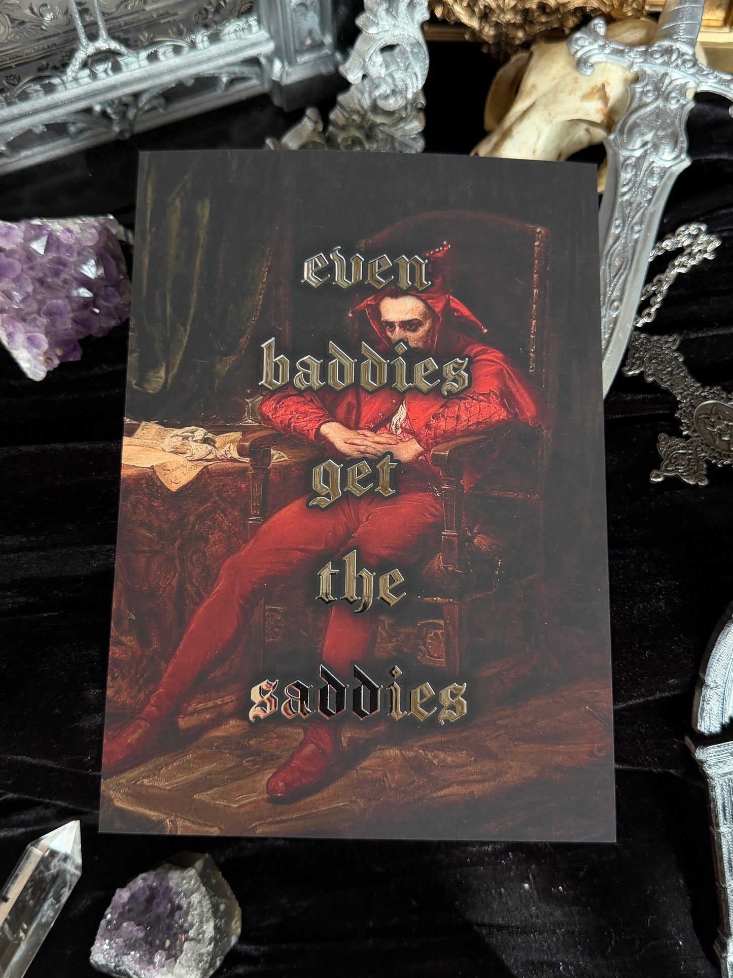EVEN BADDIES - A5 Satin FOIL print