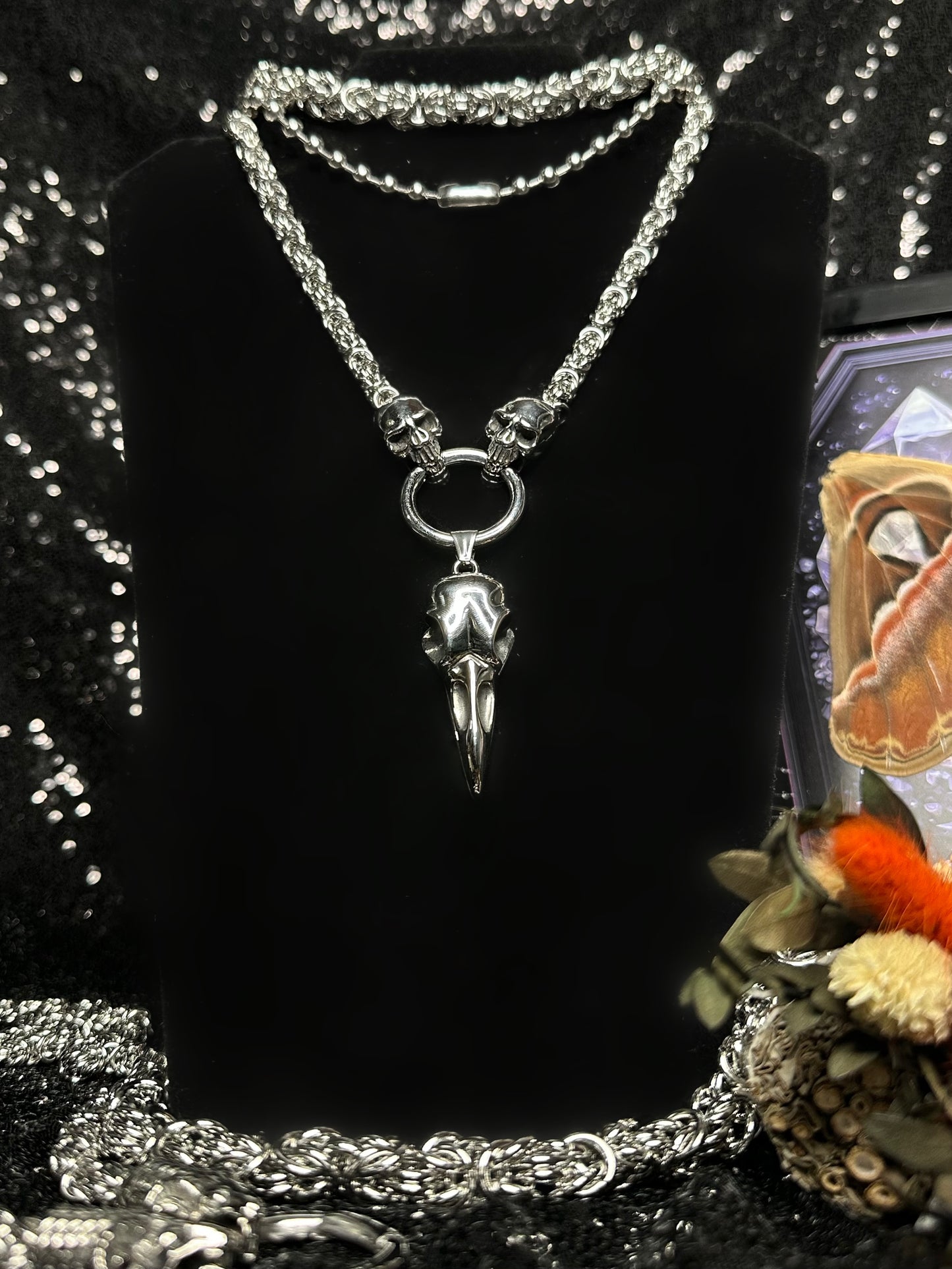 SKULL & BONES Mother of Hades Chainmail Necklace