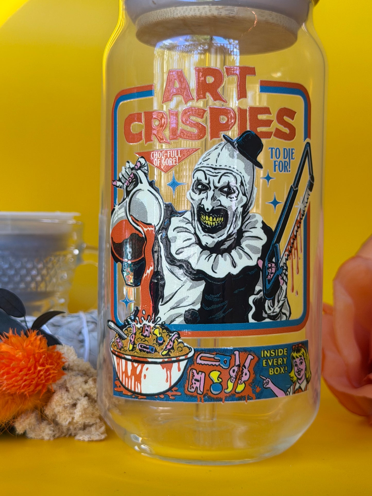 ART CRISPIES - Glass Latte Drink Cup