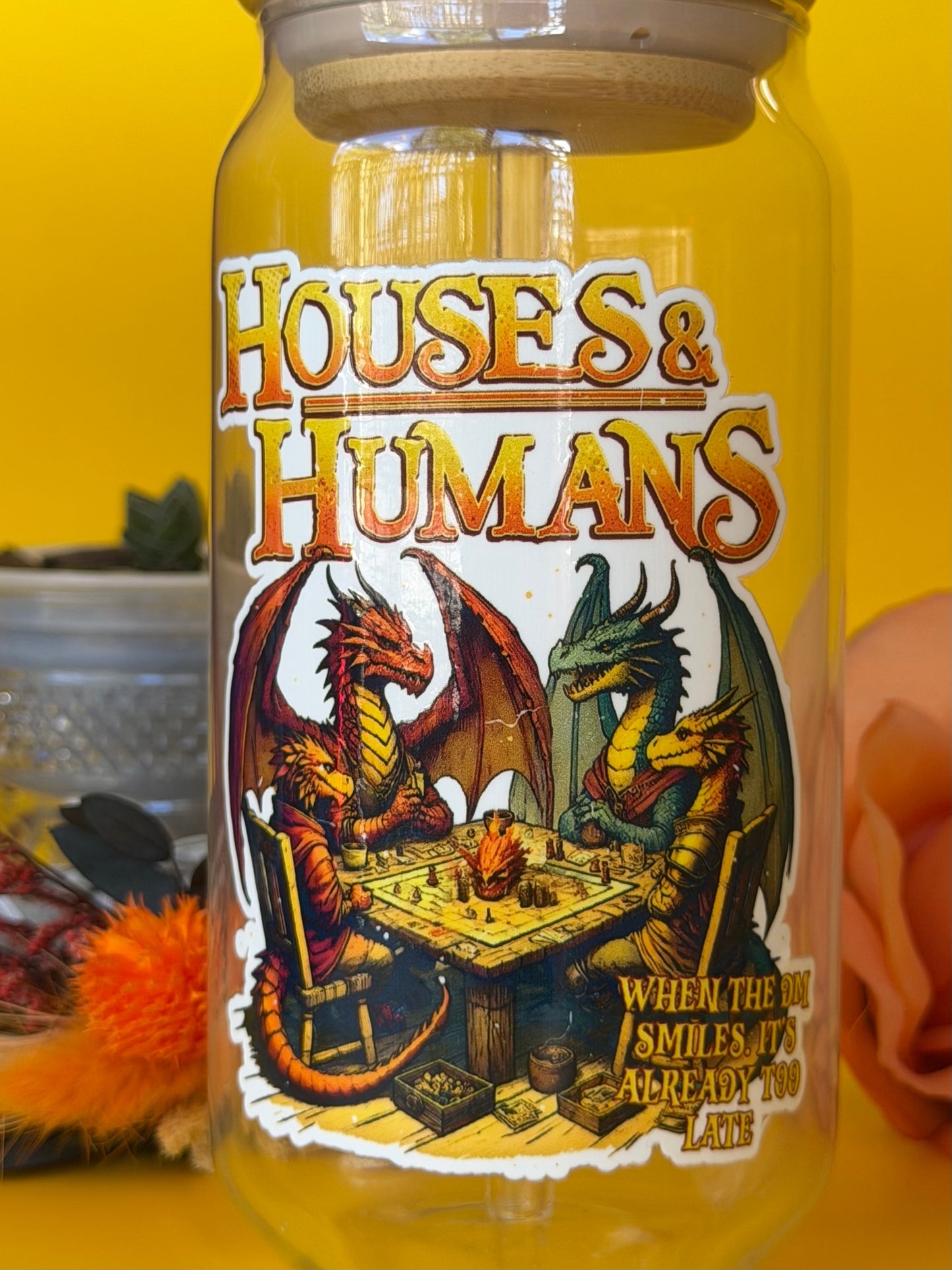 HOUSES & HUMANS - Glass Latte Drink Cup