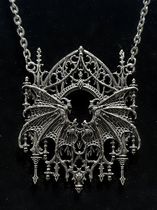 NONE SHALL PASS -  Mother of Hades NIGHT GARDEN Necklace