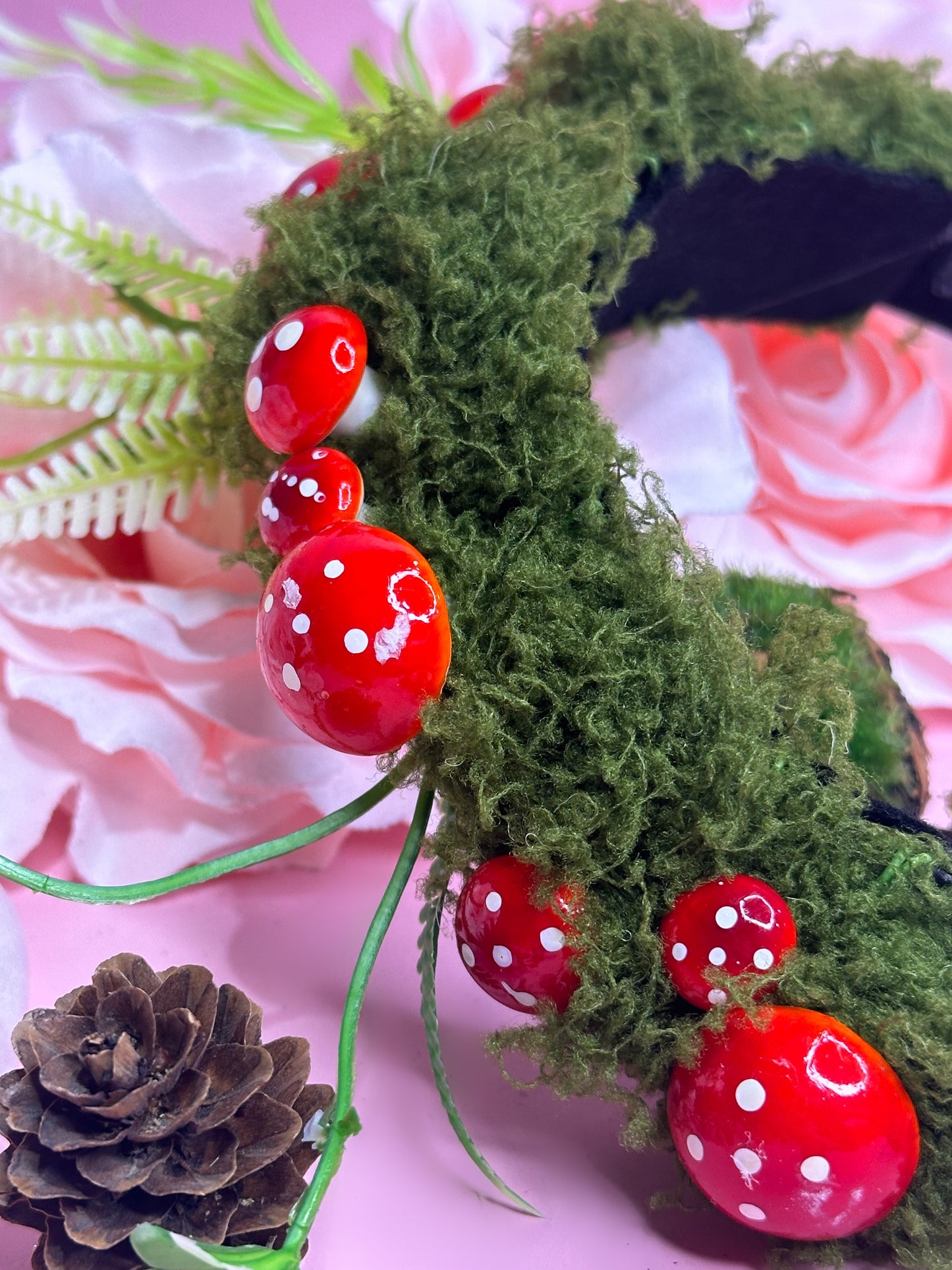 FAIRY RING - mushroom and moss headband