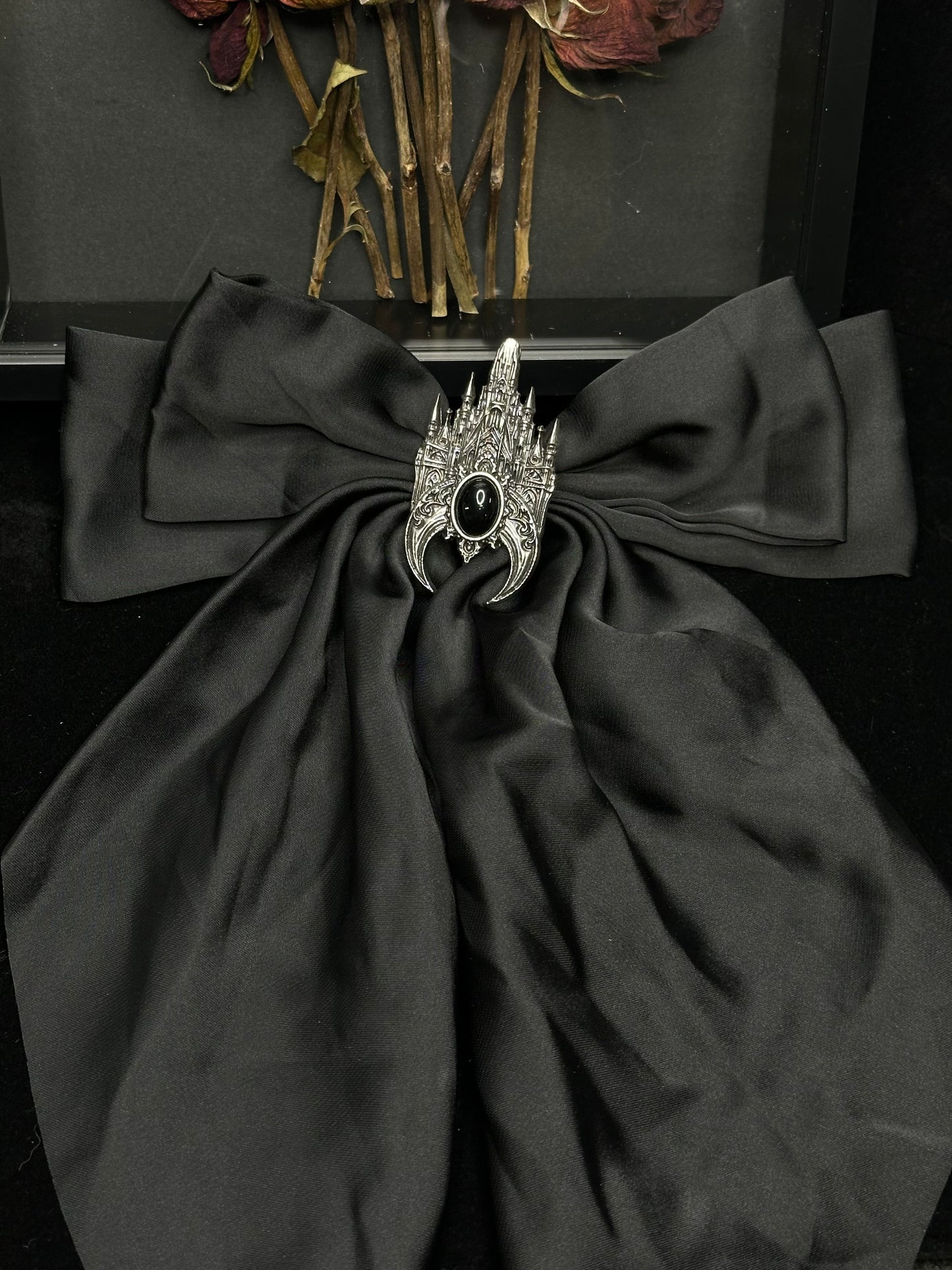 CATHEDRAL WINDOW - Mother of Hades Romantacy Bow & Brooch