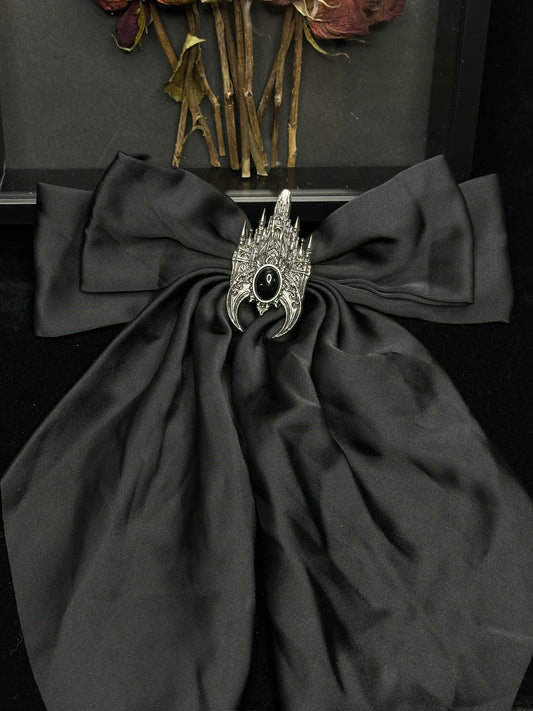 CATHEDRAL WINDOW - Mother of Hades Romantacy Bow & Brooch