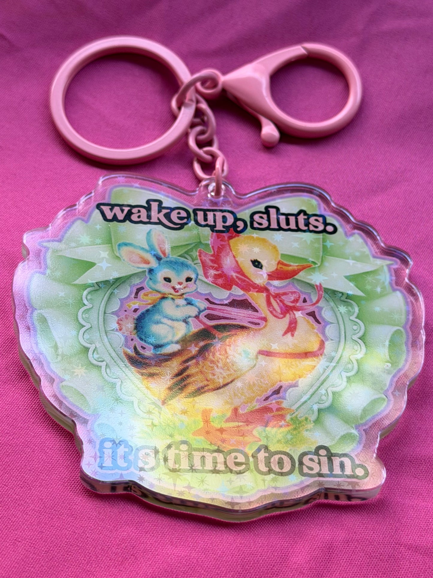 TIME TO SIN - Drop Dead Gorgeous Sparkle Keychain