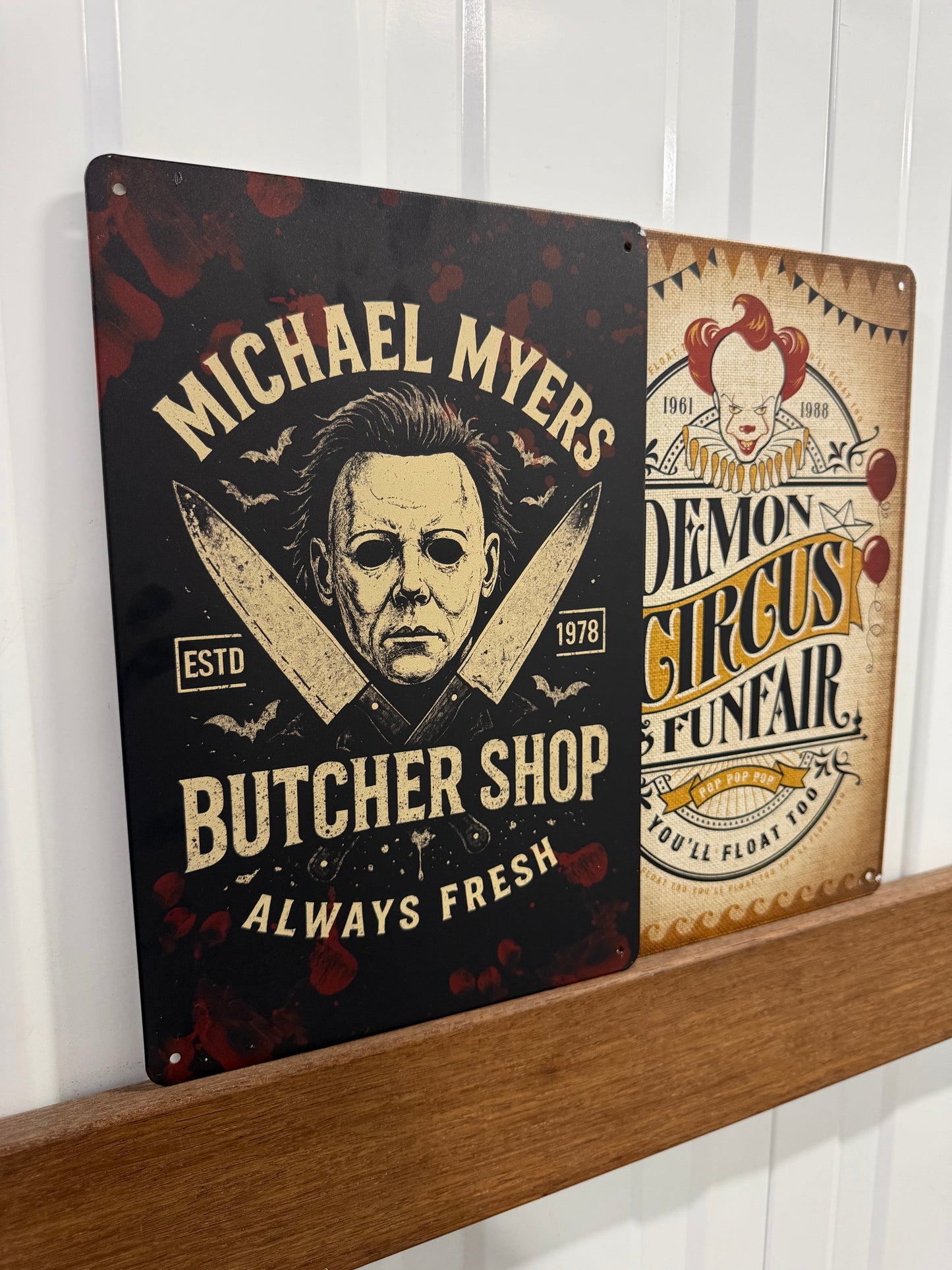 MICHAEL MYERS BUTCHER SHOP - Tin Sign