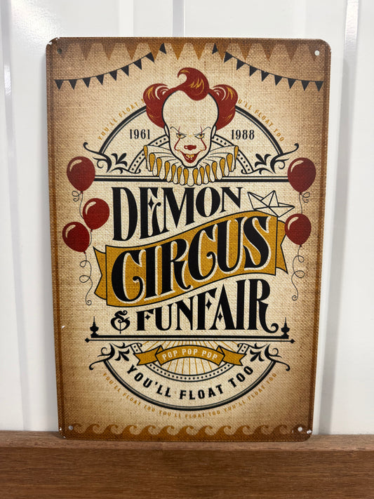 DEMON CIRCUS - Tin Sign