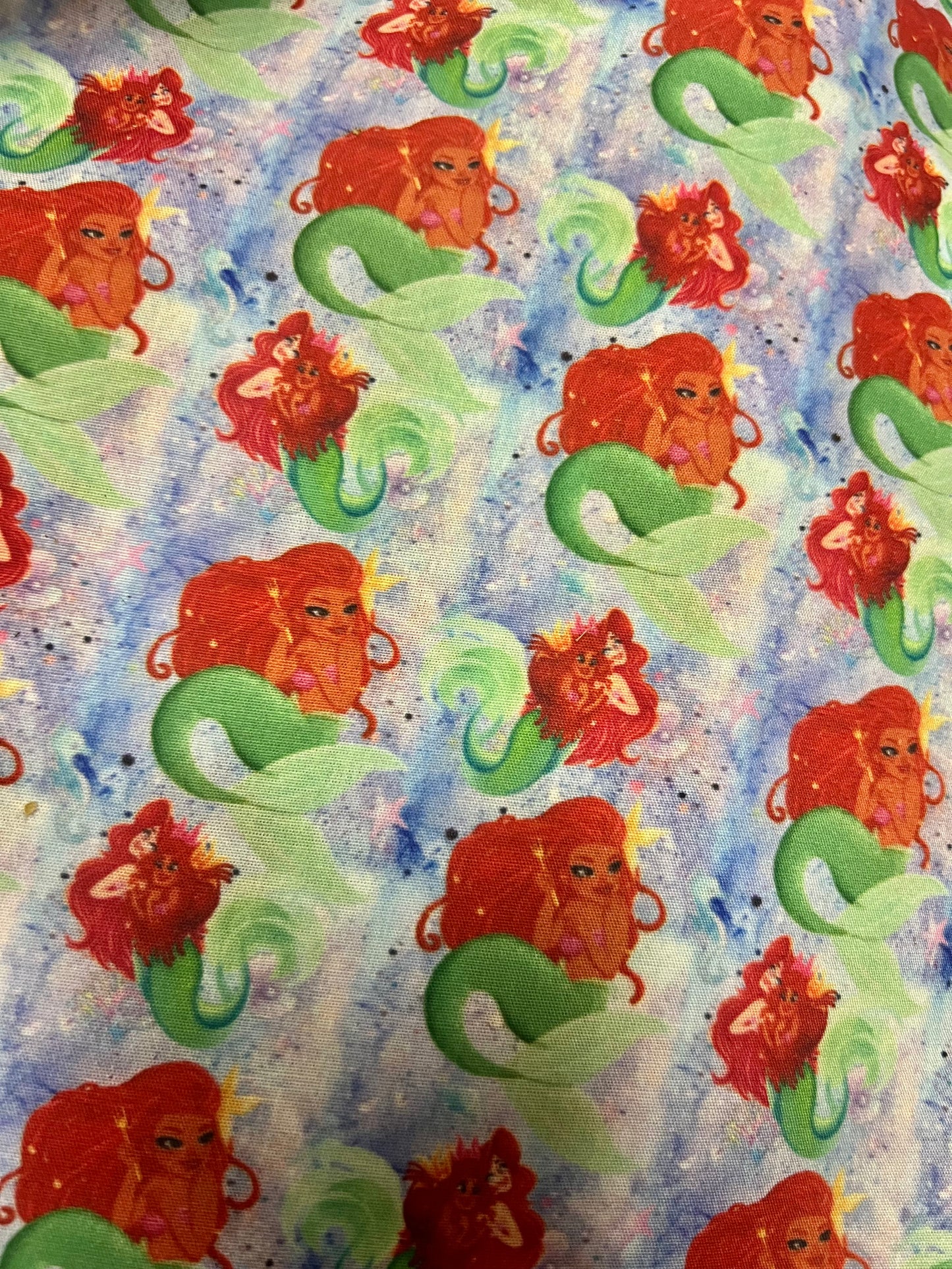 ARIEL LITTLE MERMAID - Polycotton Fabric from Japan