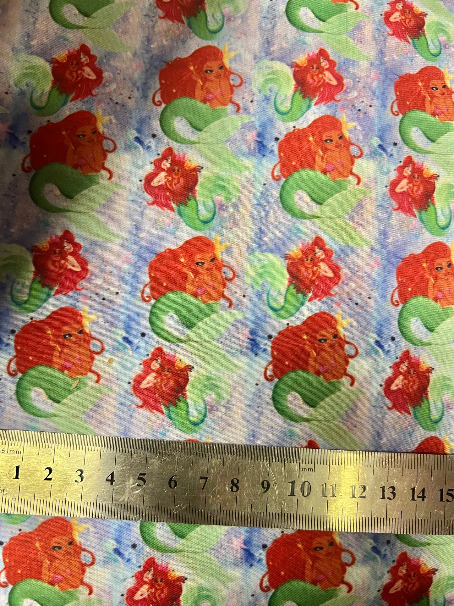 ARIEL LITTLE MERMAID - Polycotton Fabric from Japan