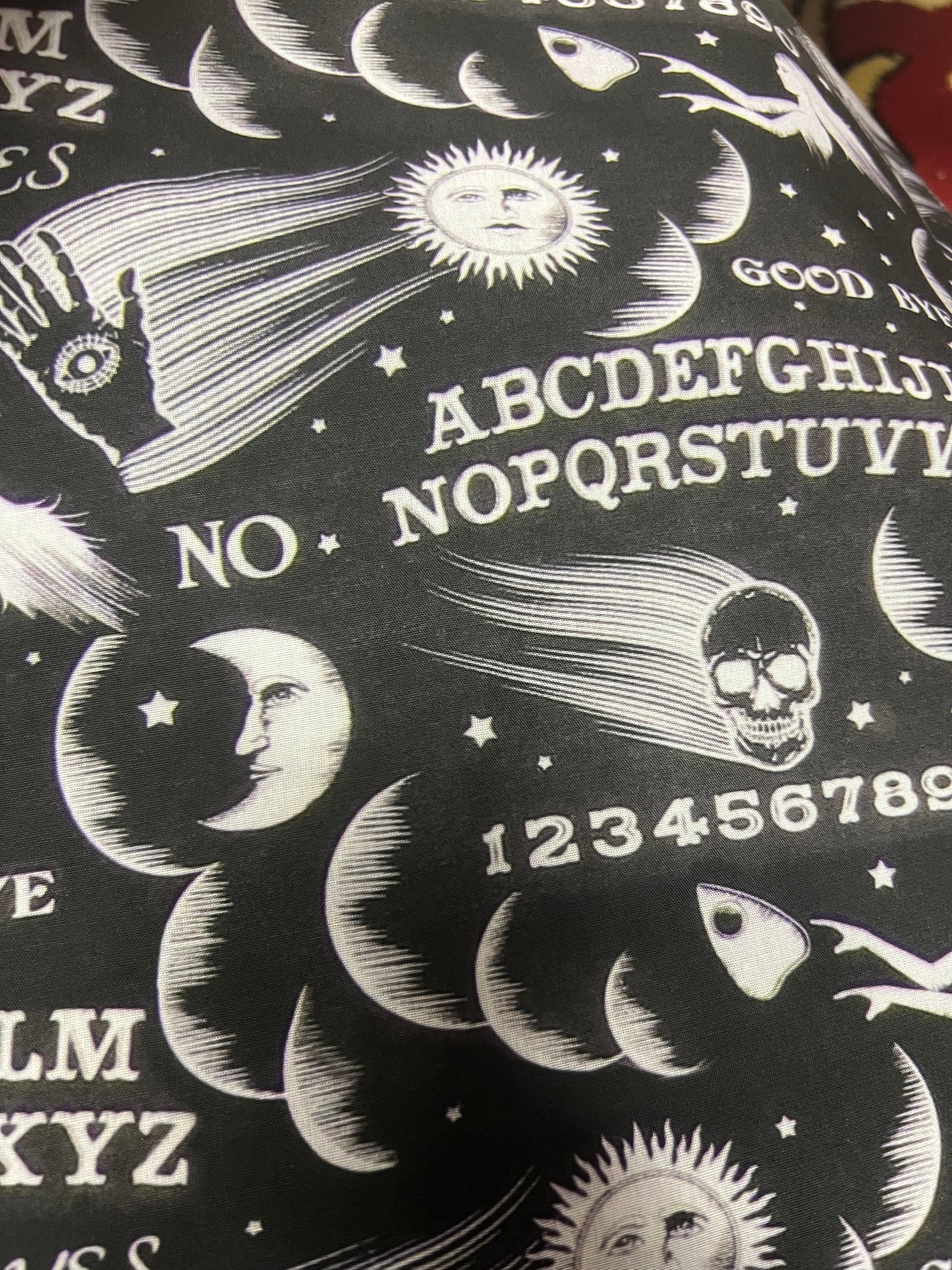 WITCHCRAFT OUIJA BOARD - Polycotton Fabric from Japan