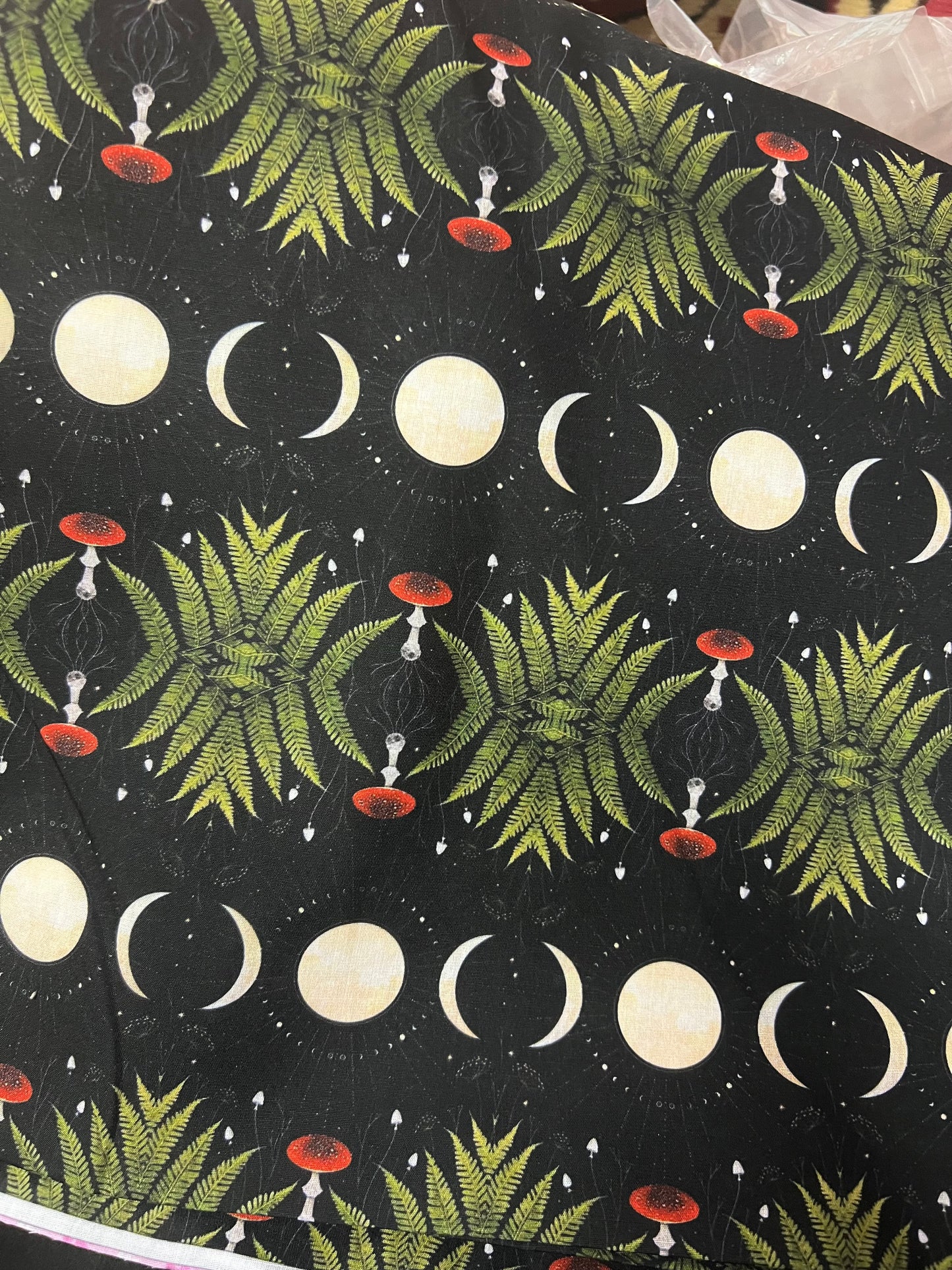 COTTAGECORE TRIPLE MOON - Polycotton Fabric from Japan