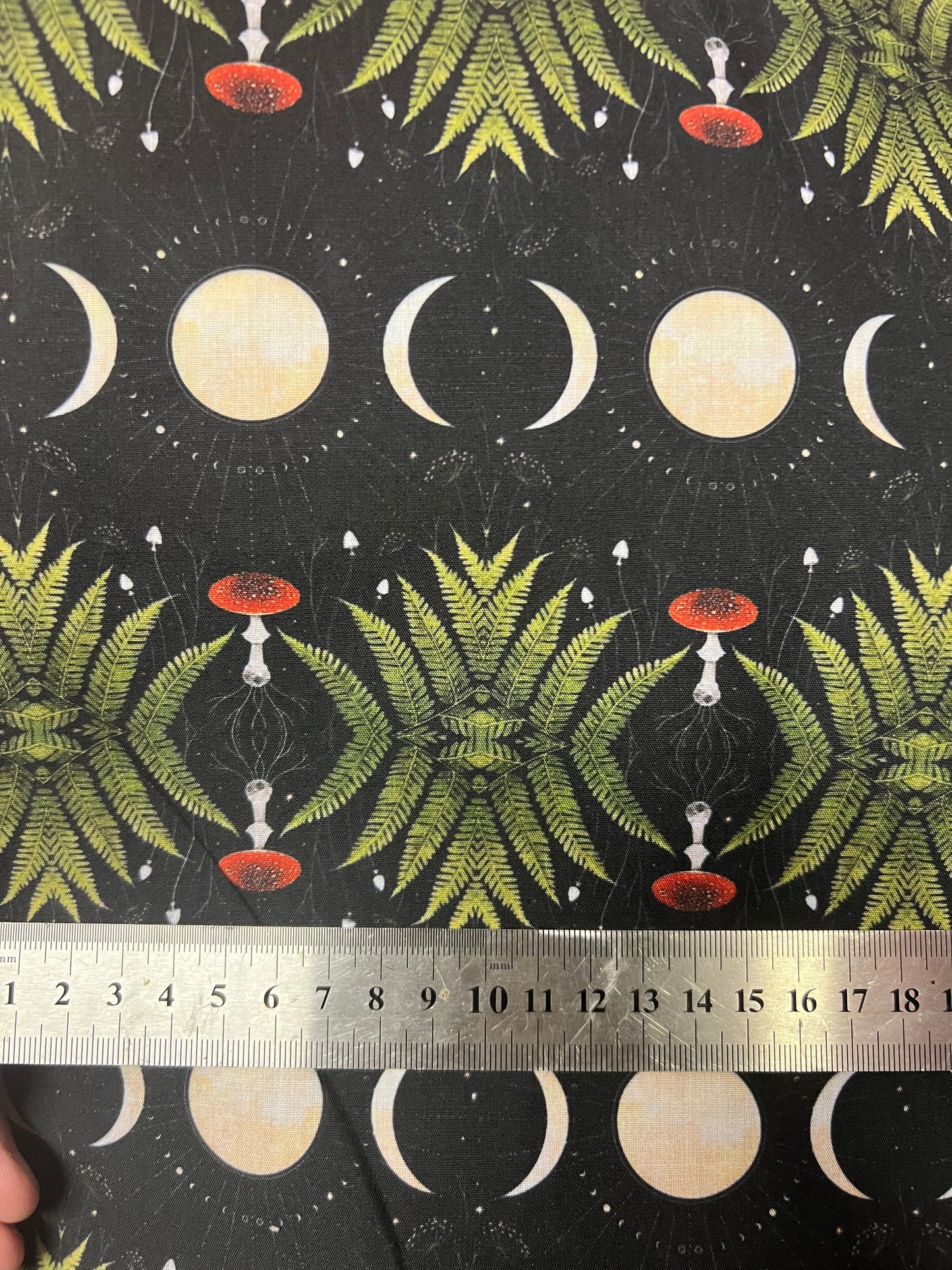 COTTAGECORE TRIPLE MOON - Polycotton Fabric from Japan