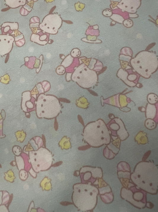 PASTEL POCHACCO  - Polycotton Fabric from Japan