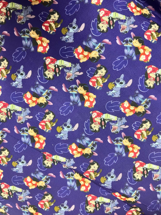 LILO AND STITCH  - Polycotton Fabric from Japan