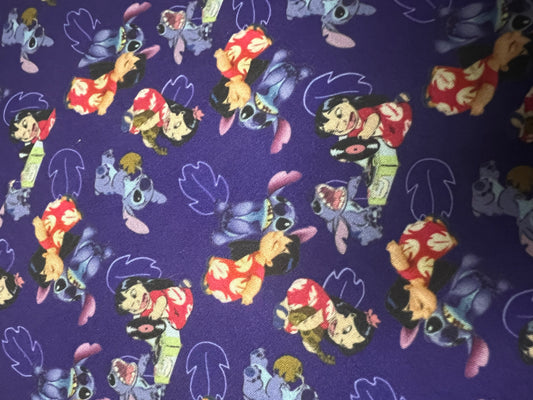 LILO AND STITCH  - Polycotton Fabric from Japan