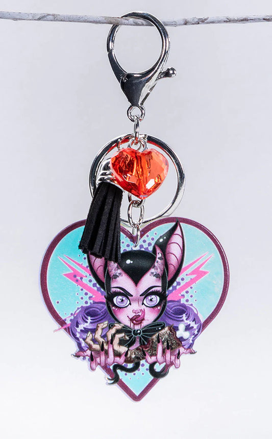Man Eater Holographic Keychain