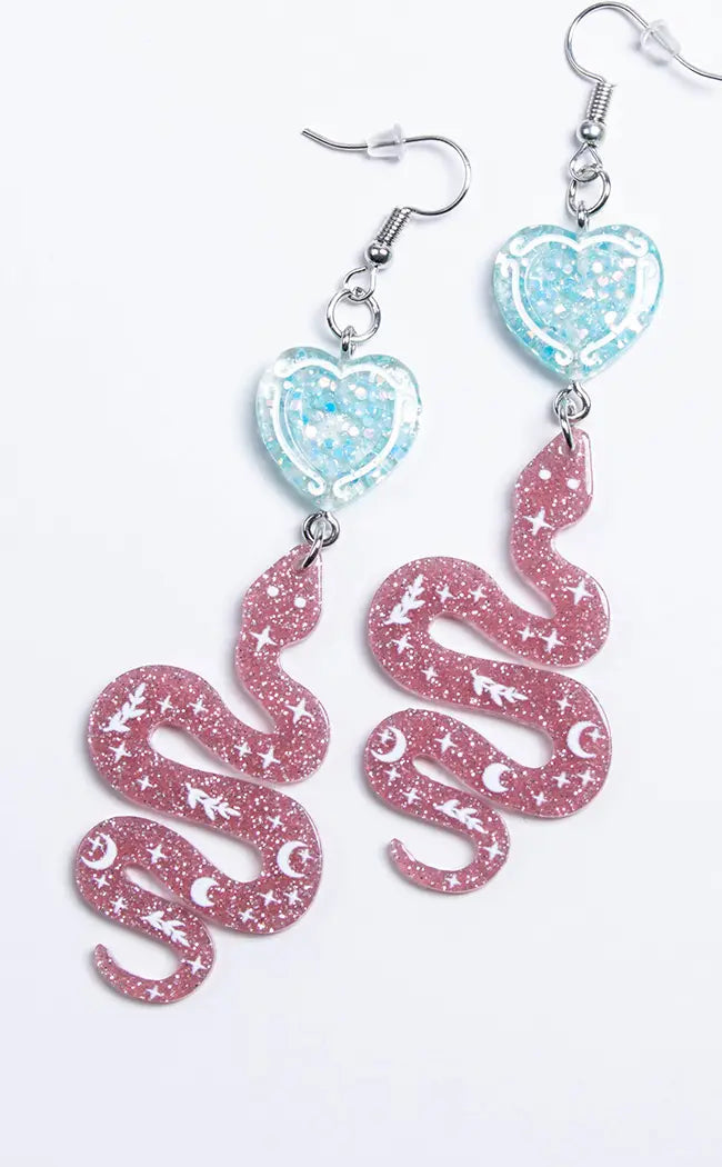Temptation Dangle - Pink Earrings