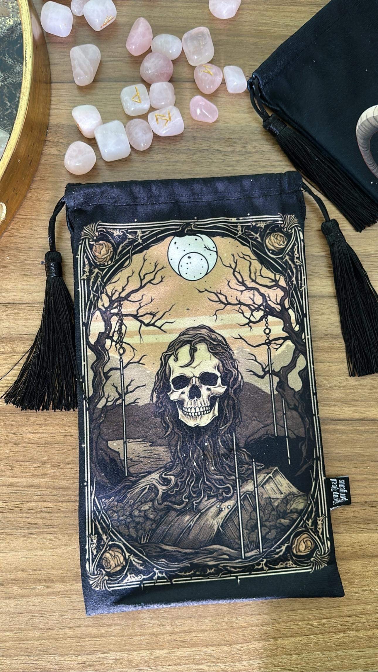 The Grim Keeper- Velvet Tarot Bag