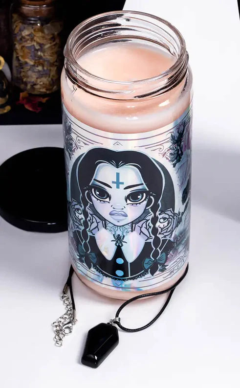 Wednesday Coffin Candle with pendant