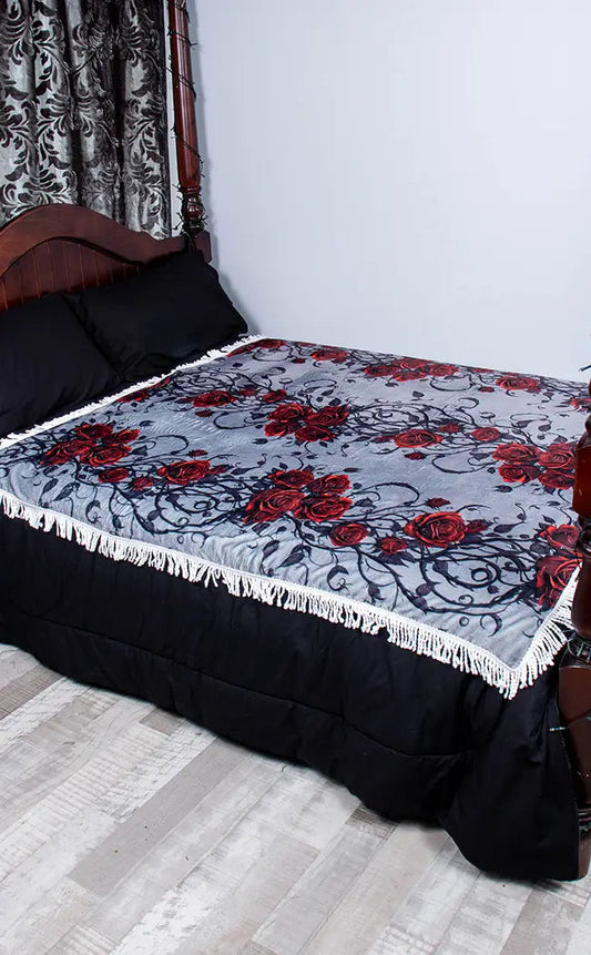 BED OF ROSES Square Blanket
