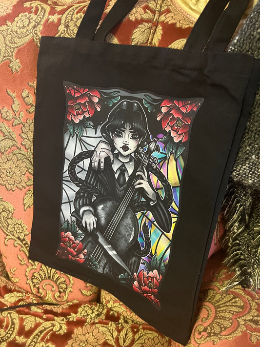 WEDNESDAY - ROSE DEMON Canvas Tote Bag