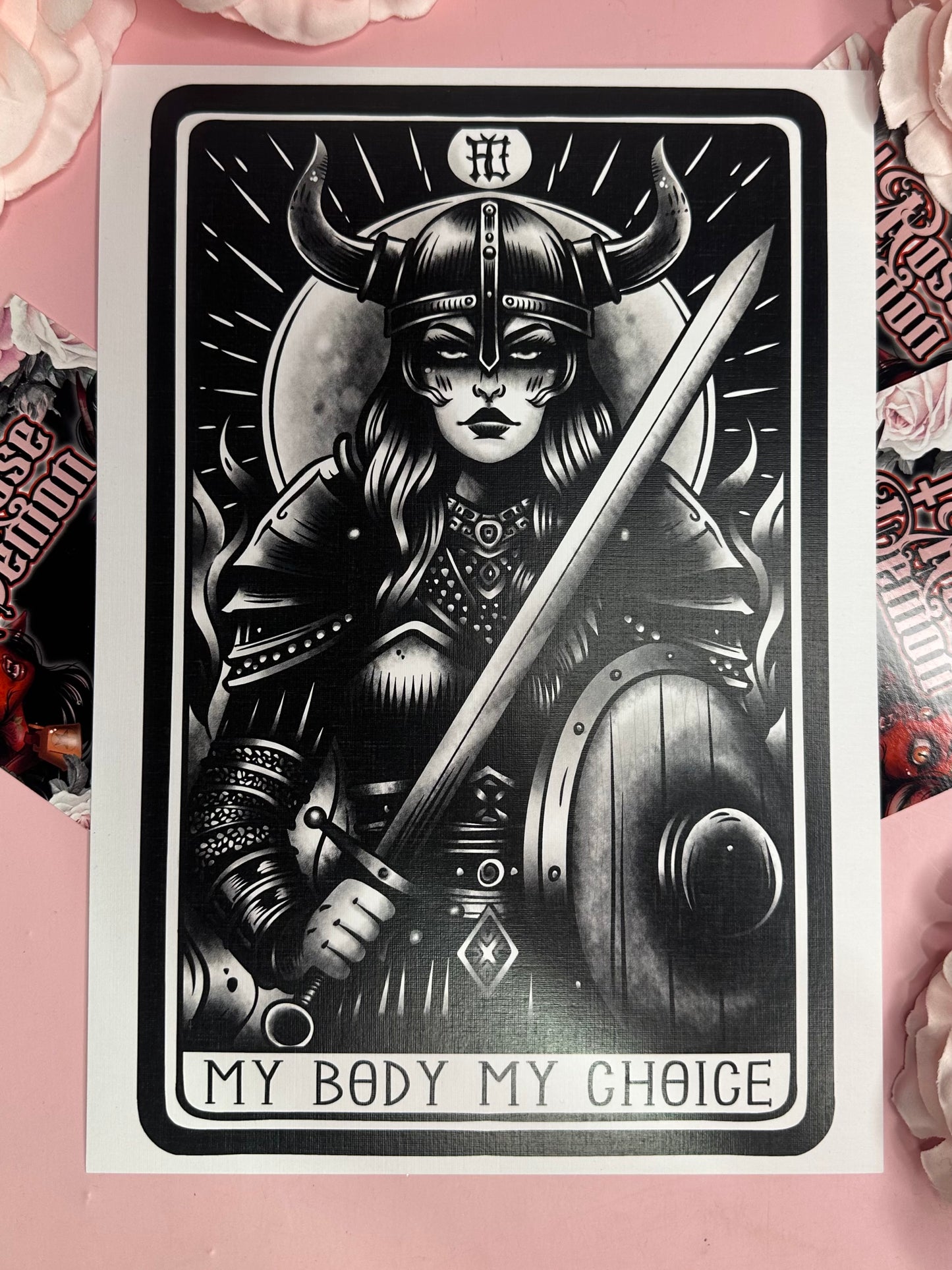 MY BODY MY CHOICE - ROSE DEMON A4 print