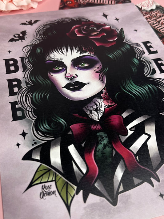 BEETLEJUICE BABE - ROSE DEMON A4 print