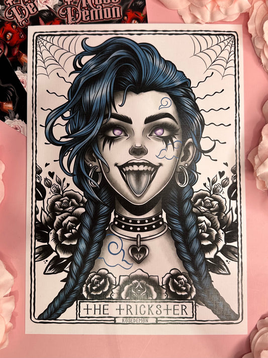 THE TRICKSTER - ROSE DEMON A4 print