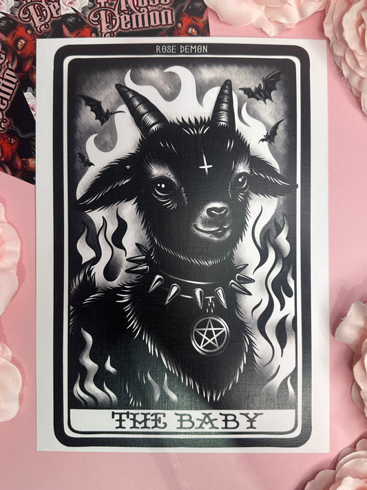 THE BABY - ROSE DEMON A4 canvas print